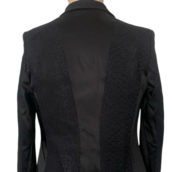 Cache Women’s Textured Black Blazer Size 8 - Picture 3 of 14